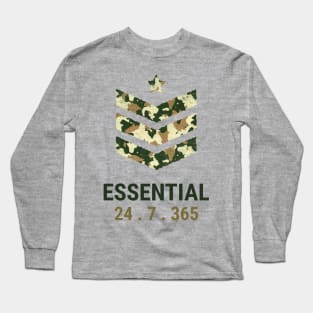 Essential 24.7.365 (Camo Rank) Long Sleeve T-Shirt